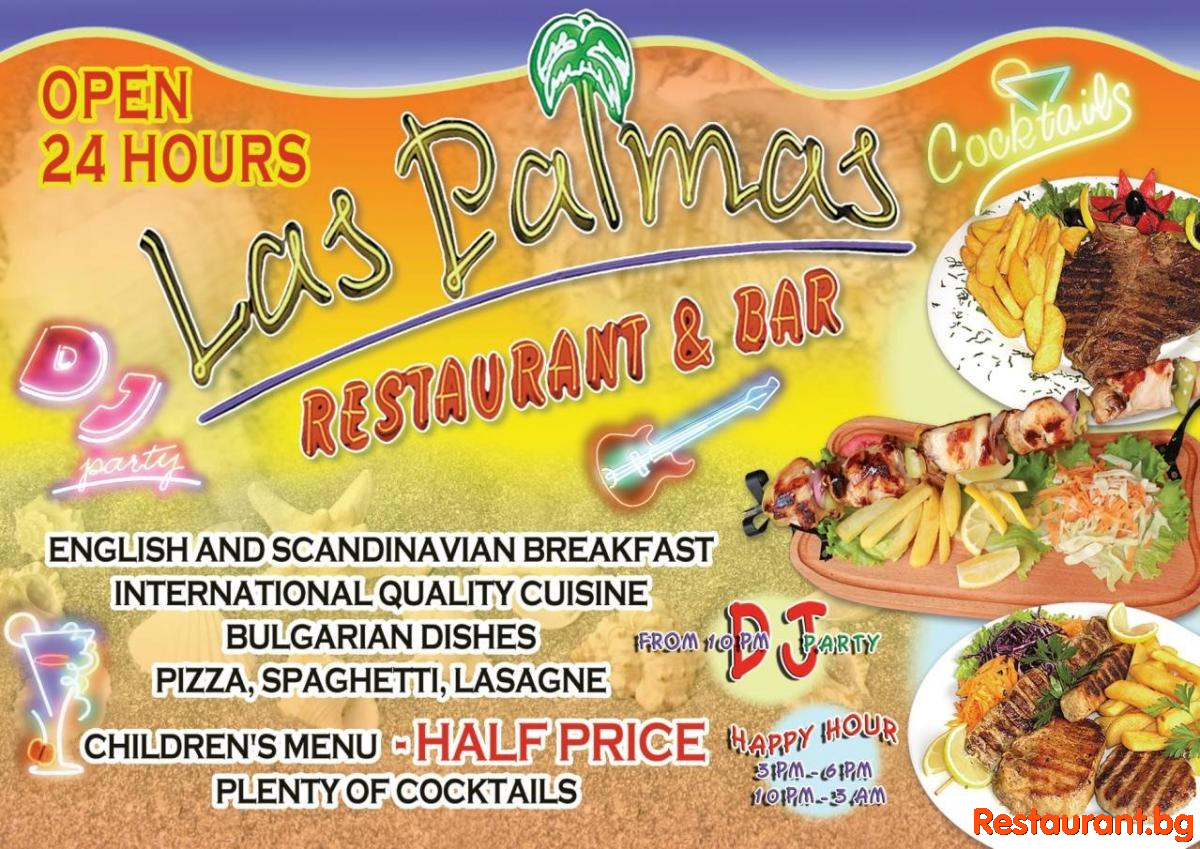 Bar &amp; Restaurant LAS PALMAS Sunny Beach