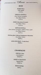 Wine List ANVERS
