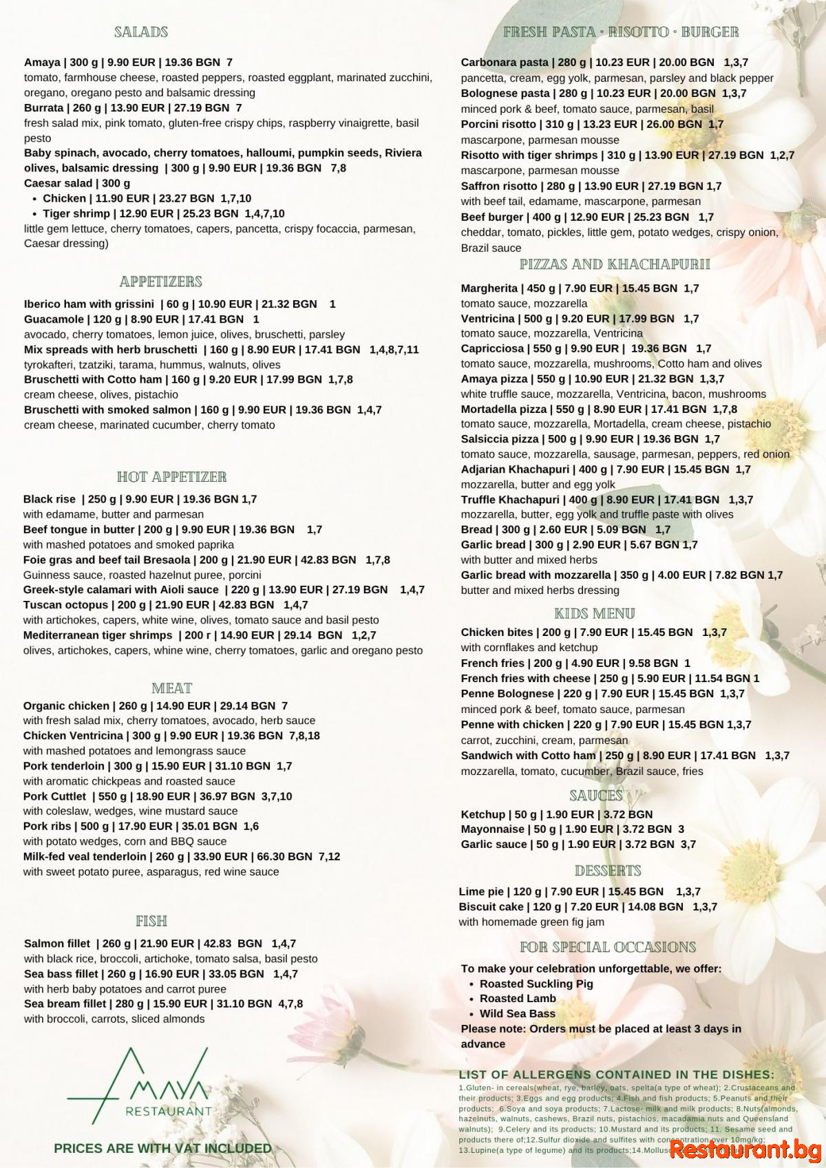 New Menu