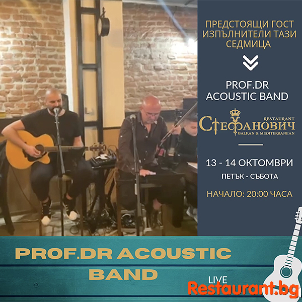 Music Live Weekend - Prof. Dr. Acoustic band